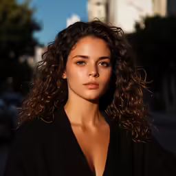 a beautiful woman standing next to a parking meter