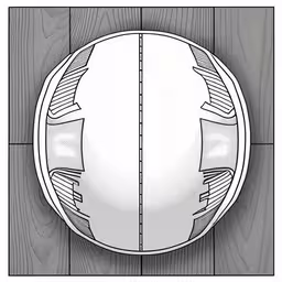 the round mirror on top of a wood table,the front of a round mirror that is mounted on the wall