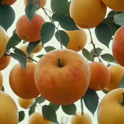 the branches and fruit hanging from the trees are quite beautiful