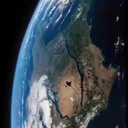 a satellite photo shows an area called the sahara in africa
