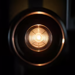 a light is shown that is very close up