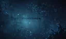 a blue background with a typewriter in the middle with a text that says, pleaser