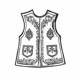the back of an adult sized vest