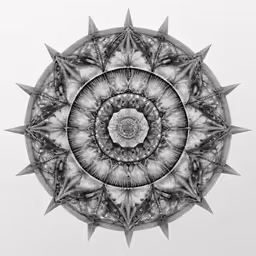 the top view of an intricate kalei pattern