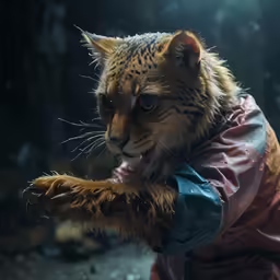 an image of a small tiger cub that is being held