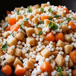 this vegetable salad is ready to be eaten