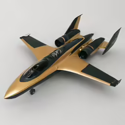 model of the small jet airline on a white background