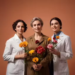 three female doctors posing for a photo together