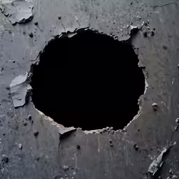 holes in the ground where we could see dirt
