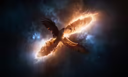 a bird with long wings soaring through the sky