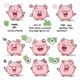 the four piggy stages in chinese language