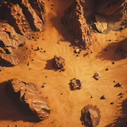 an image of rock formations in the sand