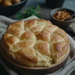 a homemade pastry is shown in this photograph