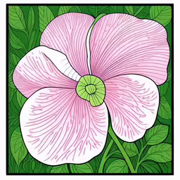 a flower with leaves around it is in the color green,a floral pattern with flowers on a green background