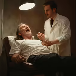 two doctors in a medical office are discussing something