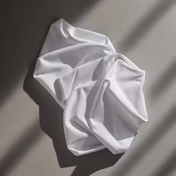 a top view of a sheet of white plastic with an empty space at the bottom