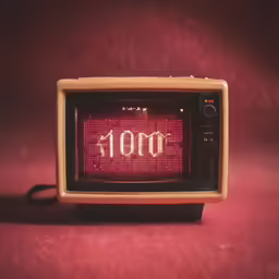 a old school time radio sitting on top of a table