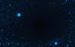 a dark blue and black background with white dots
