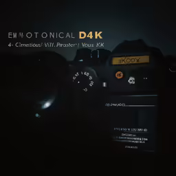 an electronic device on display in the dark