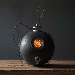 a strange looking light fixture sitting on a table