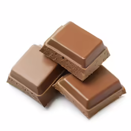 several chocolate bars stacked on top of each other