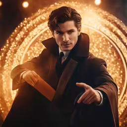 benedict echnson as doctor strange with a broom