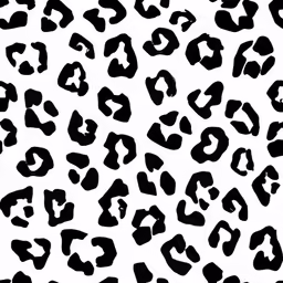 a leopard print pattern in black and white