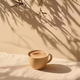this is a cup of coffee sitting on a surface