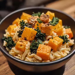 the food in the bowl is very tasty and is good