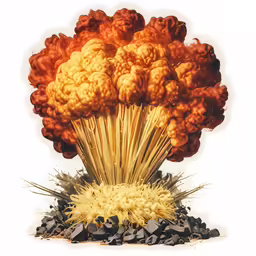 an image of a large explosion in the air