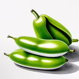 two green bananas with one another on the side