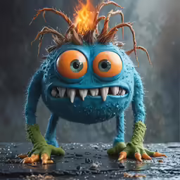 a creature has its head on a rock while holding its nose open