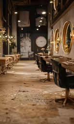 the view of an empty restaurant and bar