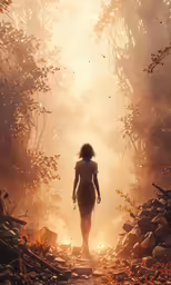 a person stands alone on the shore of a river