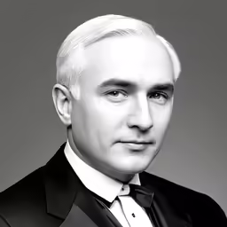 a man in a suit and bow tie