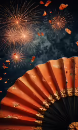 a view of a bright fireworks coming off a large firework