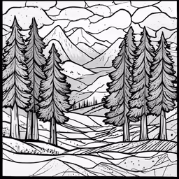 an image of snow scene with trees