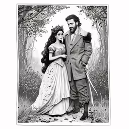 a man and woman standing next to each other