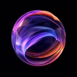 an image of an abstract ball with colorful colors,a large ball of purple and pink swirled liquid