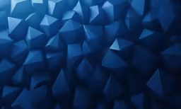 a blue abstract pattern made up of triangular shapes