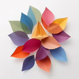 an image of a paper sculpture of a flower