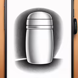 an illustration of a salt and pepper shaker in perspective