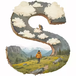 a picture of a number eight, with the number nine and two people walking in front of it