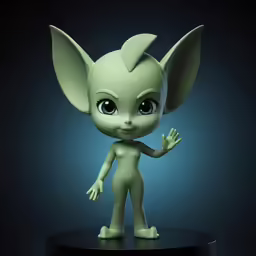 a toy is shown in the dark