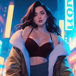 a woman in a sports bra posing for the camera