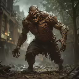 a creature is in the midst of an urban environment
