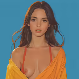 a sexy young woman in a yellow dress