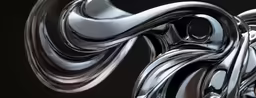 an abstractly detailed, futuristic metal object