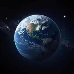 the view of earth from space with light pollution