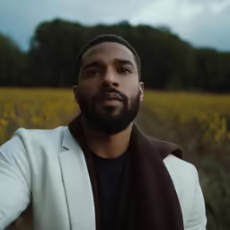 an image of a man standing in a field
